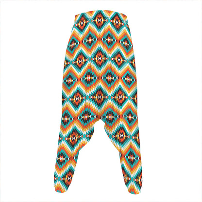 Ethnic Native American Pattern Print Hammer Pants