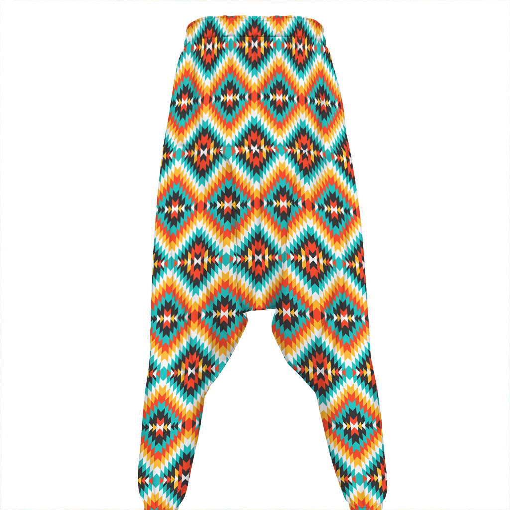 Ethnic Native American Pattern Print Hammer Pants