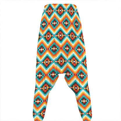 Ethnic Native American Pattern Print Hammer Pants