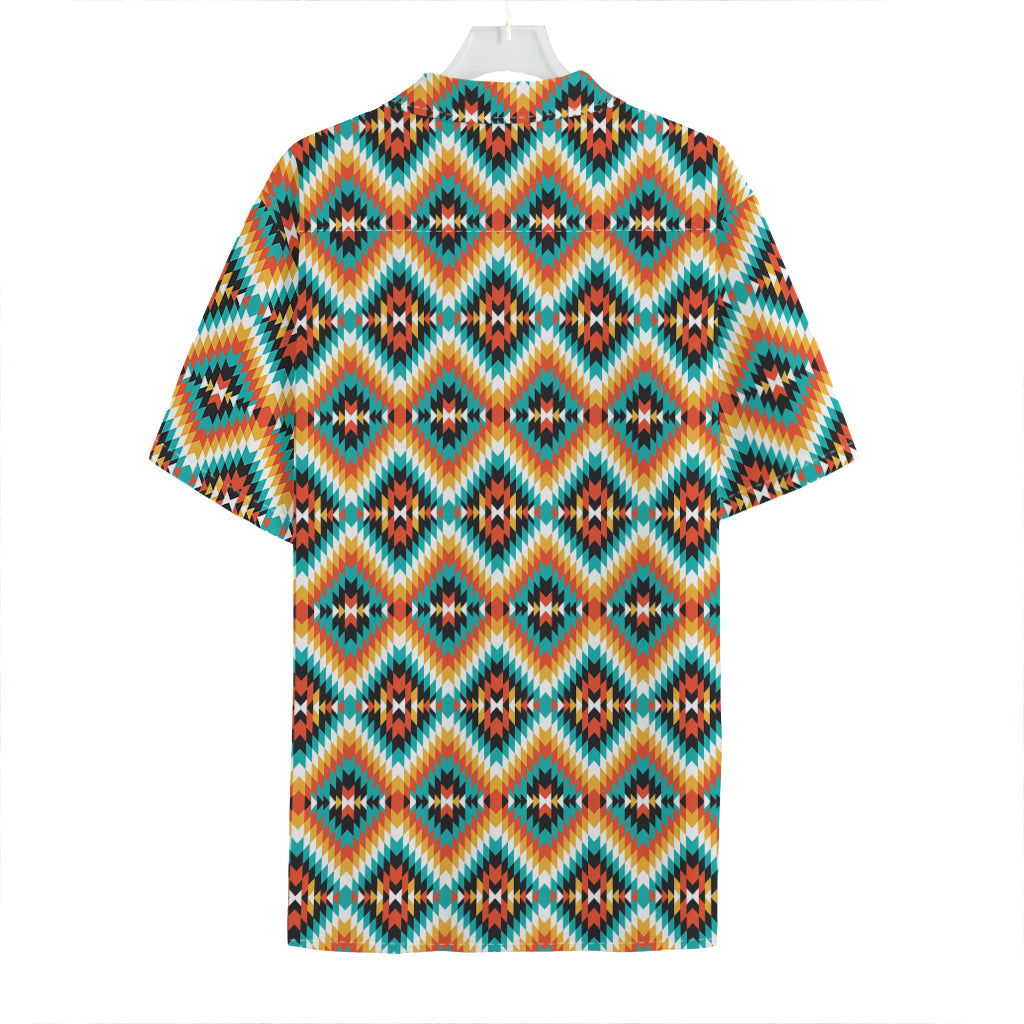 Ethnic Native American Pattern Print Hawaiian Shirt
