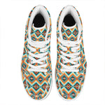 Ethnic Native American Pattern Print High Top Leather Sneakers