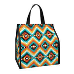 Ethnic Native American Pattern Print Insulated Lunch Tote