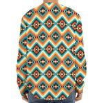 Ethnic Native American Pattern Print Long Sleeve Baseball Jersey