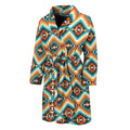 Ethnic Native American Pattern Print Men's Bathrobe