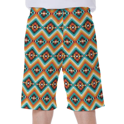 Ethnic Native American Pattern Print Men's Beach Shorts