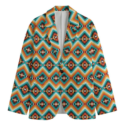 Ethnic Native American Pattern Print Men's Blazer