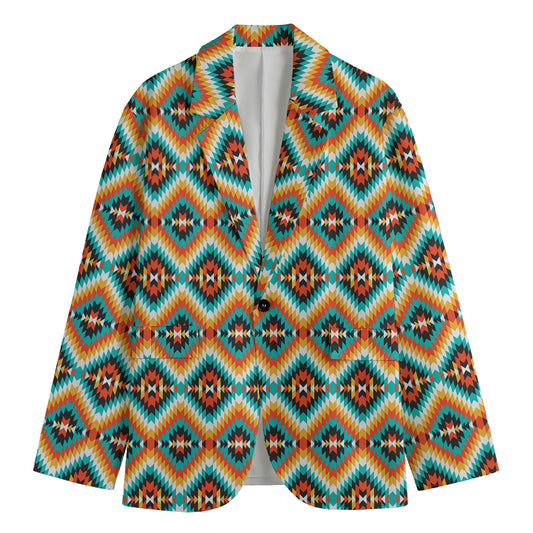 Ethnic Native American Pattern Print Men's Blazer