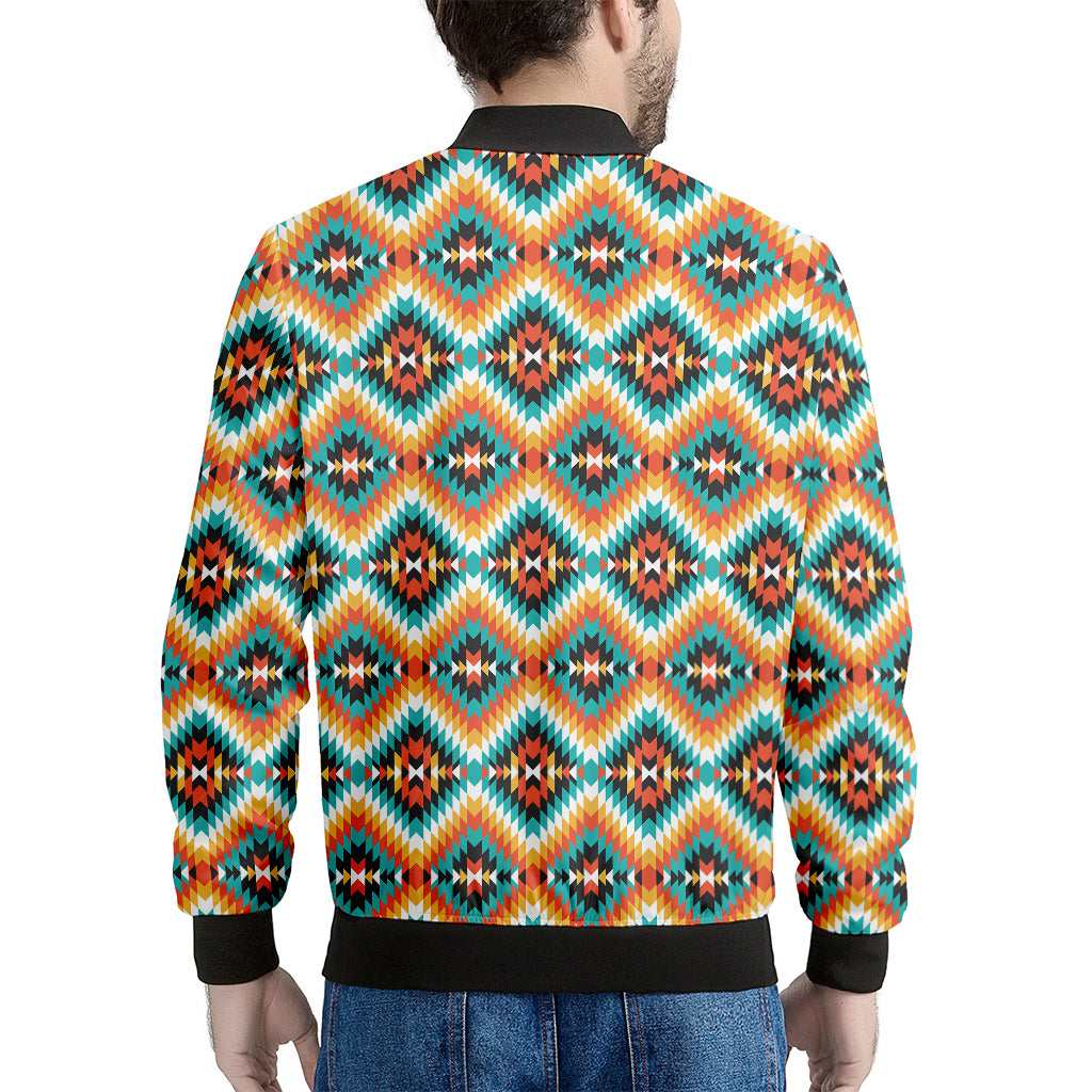 Ethnic Native American Pattern Print Men's Bomber Jacket