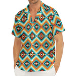 Ethnic Native American Pattern Print Men's Deep V-Neck Shirt