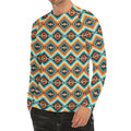 Ethnic Native American Pattern Print Men's Long Sleeve Rash Guard