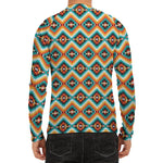 Ethnic Native American Pattern Print Men's Long Sleeve Rash Guard