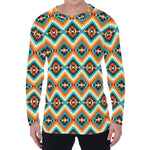 Ethnic Native American Pattern Print Men's Long Sleeve T-Shirt