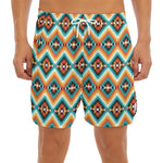Ethnic Native American Pattern Print Men's Split Running Shorts