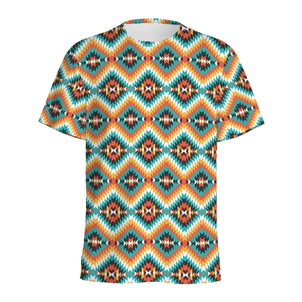 Ethnic Native American Pattern Print Men's Sports T-Shirt
