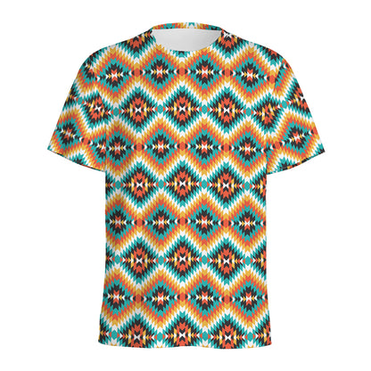 Ethnic Native American Pattern Print Men's Sports T-Shirt