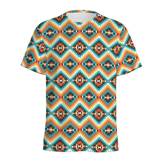 Ethnic Native American Pattern Print Men's Sports T-Shirt