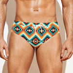 Ethnic Native American Pattern Print Men's Swim Briefs