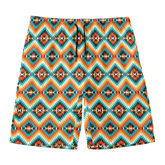 Ethnic Native American Pattern Print Men's Swim Trunks