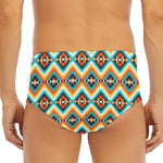 Ethnic Native American Pattern Print Men's Triangle Swim Briefs