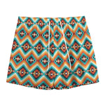 Ethnic Native American Pattern Print Mesh Shorts