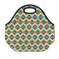 Ethnic Native American Pattern Print Neoprene Lunch Bag