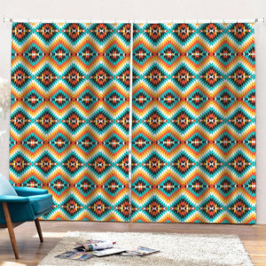 Ethnic Native American Pattern Print Pencil Pleat Curtains