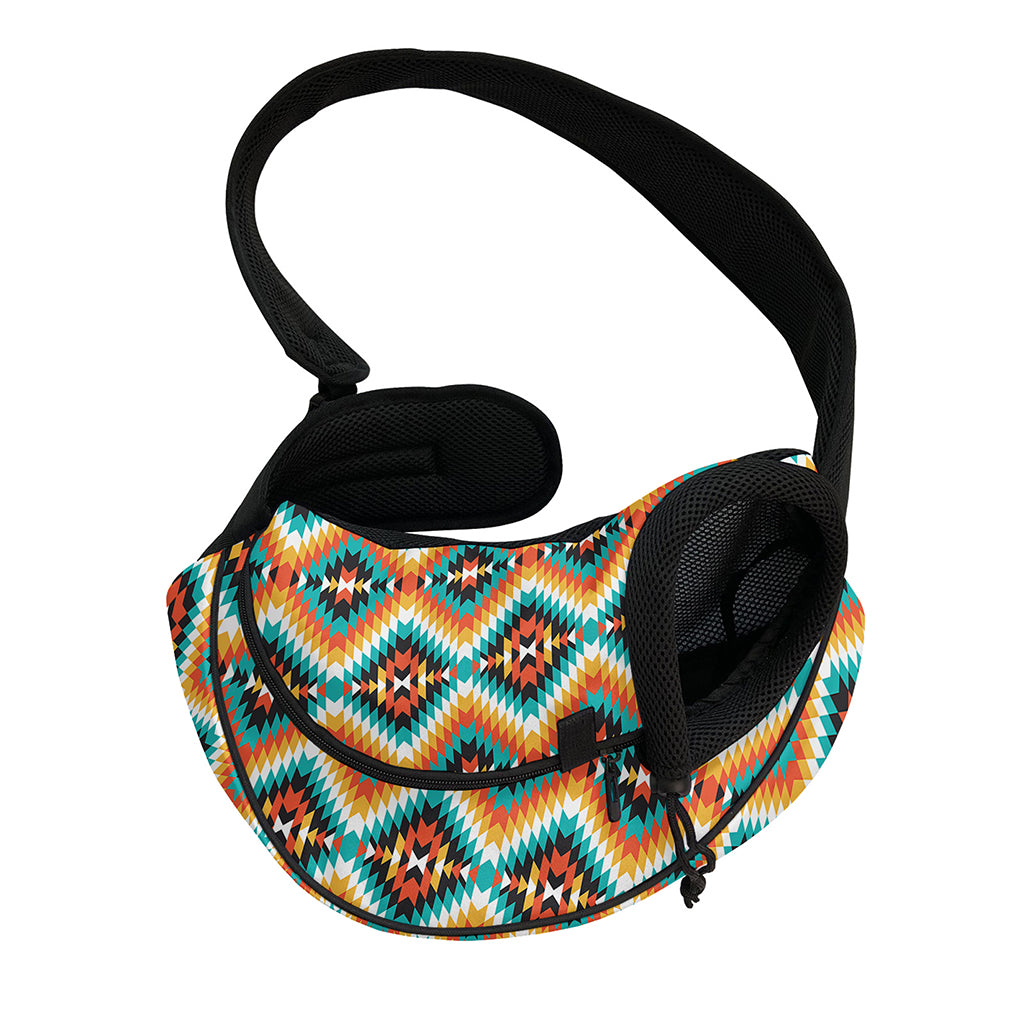 Ethnic Native American Pattern Print Pet Sling Carrier