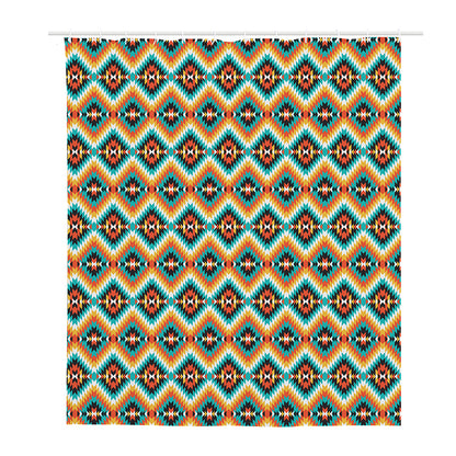Ethnic Native American Pattern Print Polyester Shower Curtain