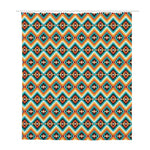 Ethnic Native American Pattern Print Polyester Shower Curtain