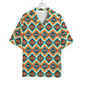 Ethnic Native American Pattern Print Rayon Hawaiian Shirt