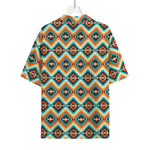 Ethnic Native American Pattern Print Rayon Hawaiian Shirt
