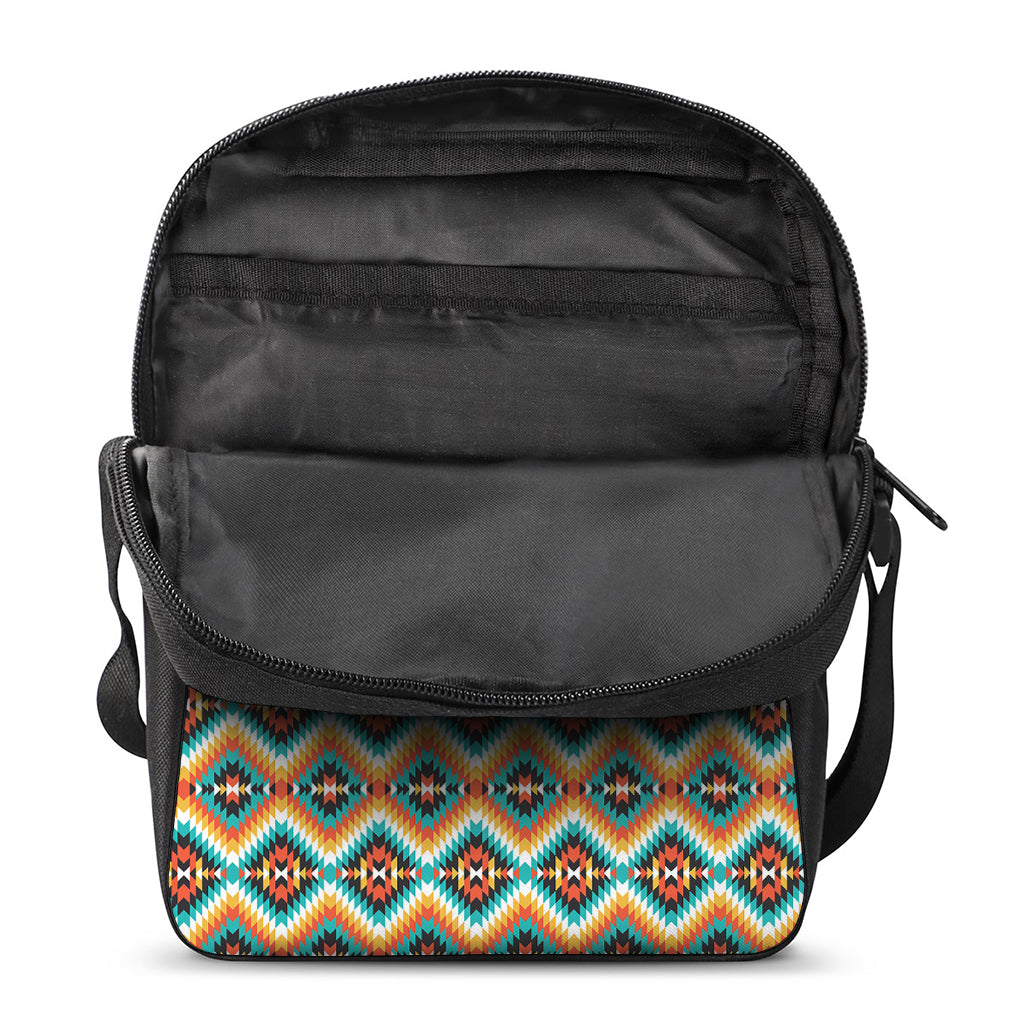 Ethnic Native American Pattern Print Rectangular Crossbody Bag