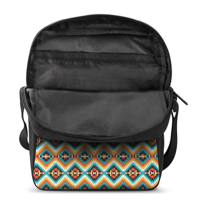 Ethnic Native American Pattern Print Rectangular Crossbody Bag