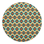Ethnic Native American Pattern Print Round Blanket