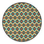 Ethnic Native American Pattern Print Round Floor Mat