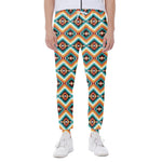 Ethnic Native American Pattern Print Scuba Joggers