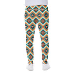 Ethnic Native American Pattern Print Scuba Joggers