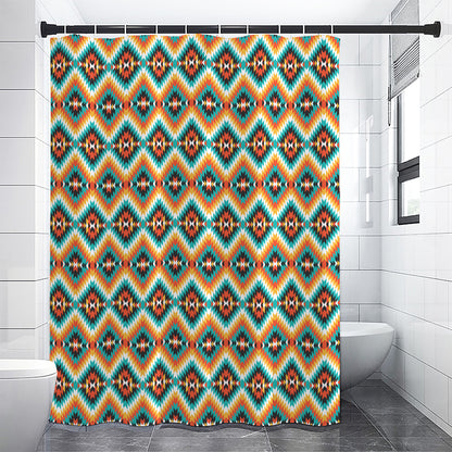 Ethnic Native American Pattern Print Shower Curtain