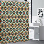 Ethnic Native American Pattern Print Shower Curtain