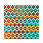 Ethnic Native American Pattern Print Silk Bandana