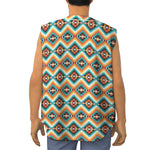 Ethnic Native American Pattern Print Sleeveless Baseball Jersey