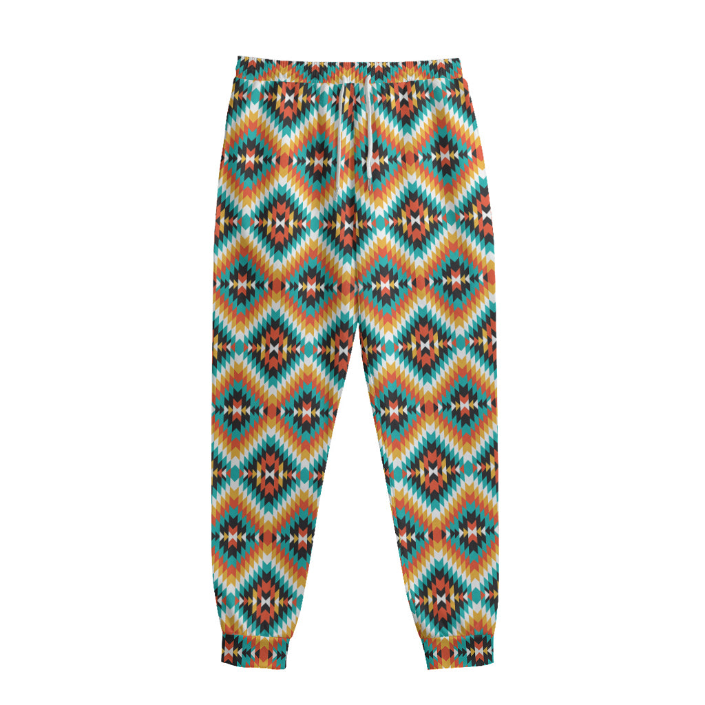 Ethnic Native American Pattern Print Sweatpants