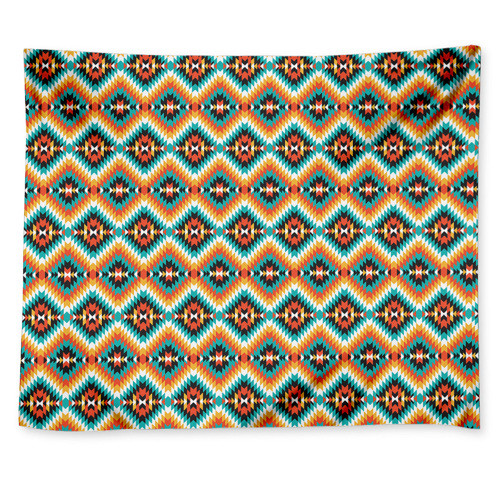 Ethnic Native American Pattern Print Tapestry