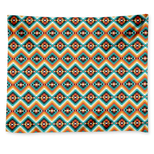 Ethnic Native American Pattern Print Tapestry