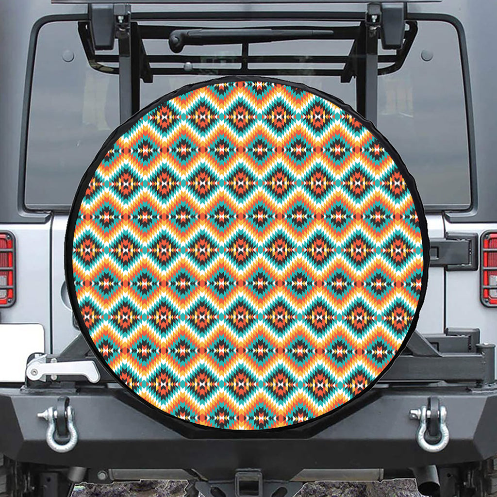 Ethnic Native American Pattern Print Tire Cover