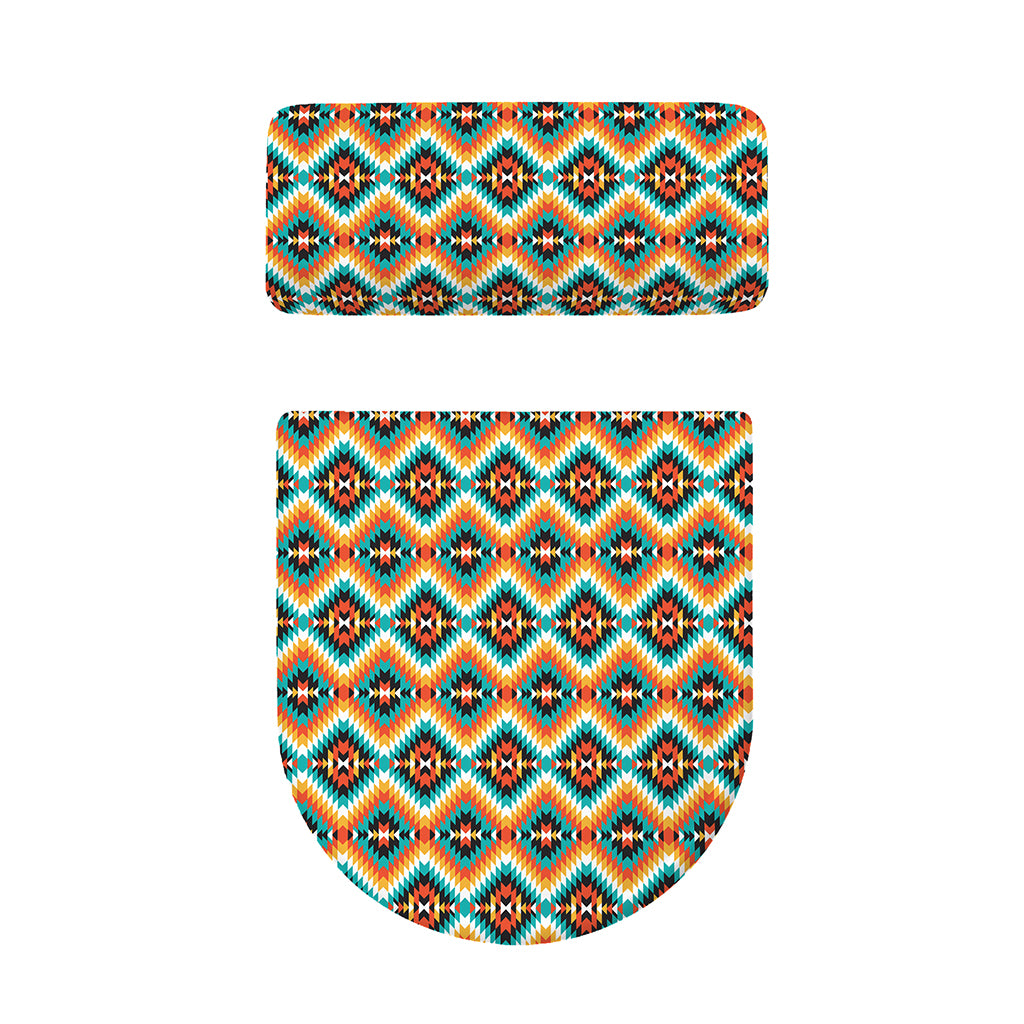 Ethnic Native American Pattern Print Toilet Lid And Tank Cover Set