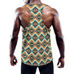 Ethnic Native American Pattern Print Training Tank Top