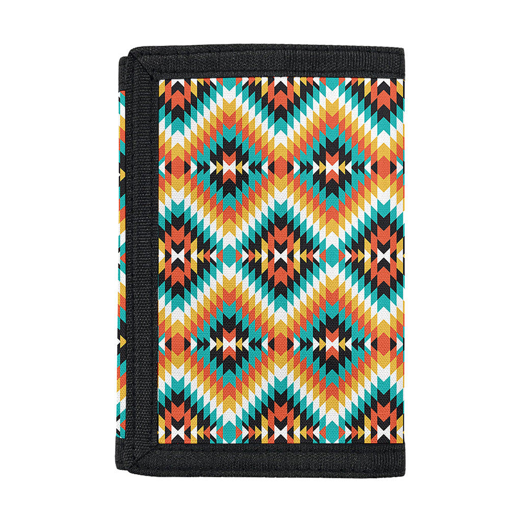 Ethnic Native American Pattern Print Trifold Wallet