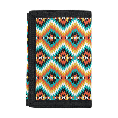 Ethnic Native American Pattern Print Trifold Wallet