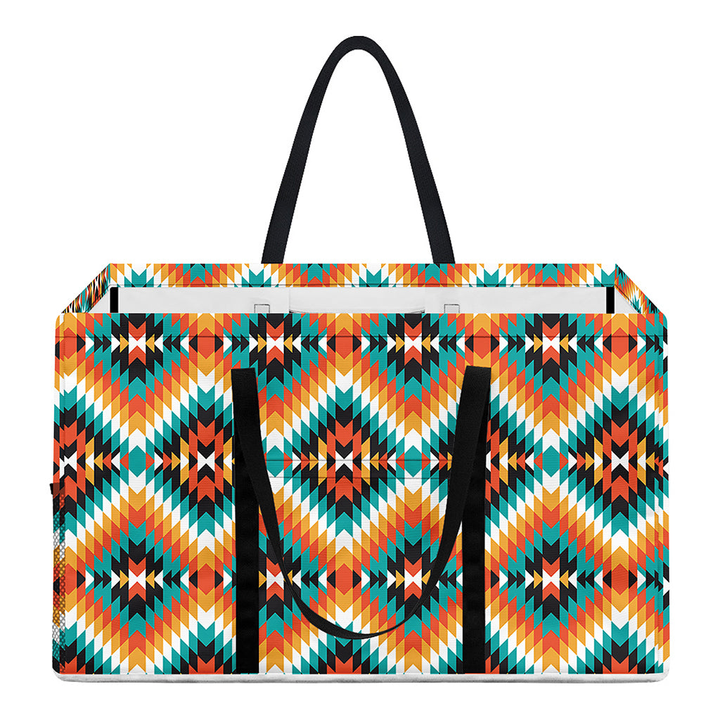 Ethnic Native American Pattern Print Utility Tote Bag